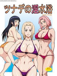 (c82) [naruho-dou (naruhodo)] Tsunade No Insuiyoku | Tsunade's Obscene Beach (naruto) [english] [colorized]