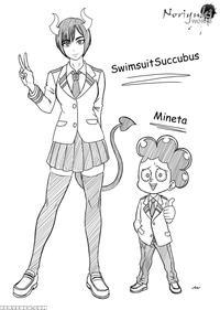 [noriyukiworks] Swimsuitsuccubus X Mineta (my Hero...