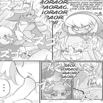Gigantic Cock Futanari Bulleta And Ms. Big Tit Cat Felicia's Love Love Sex Manga
