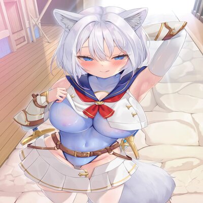 White Wolf Swordswoman's Erotic Adventure