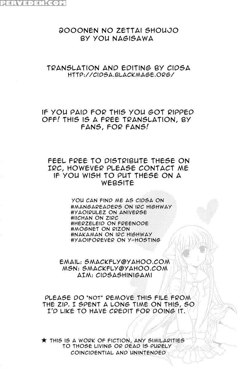 (c59) [nagisawaya (nagisawa Yuu)] 2000-nen No Zettai Shoujo (chobits) [english By Cidsa] 1