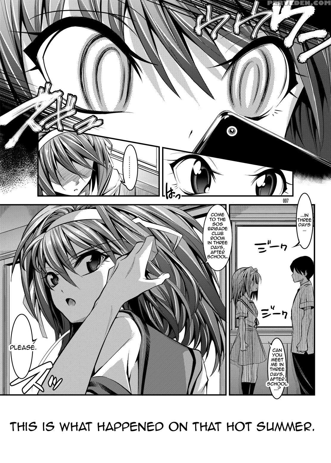 (c81) [kaientai (shuten Douji)] Haruhi Ga Yasashiku Fude Kudashi Shitekureru Hon (the Melancholy Of Haruhi Suzumiya) [english] {doujins.com} Chapter 1 Page 6