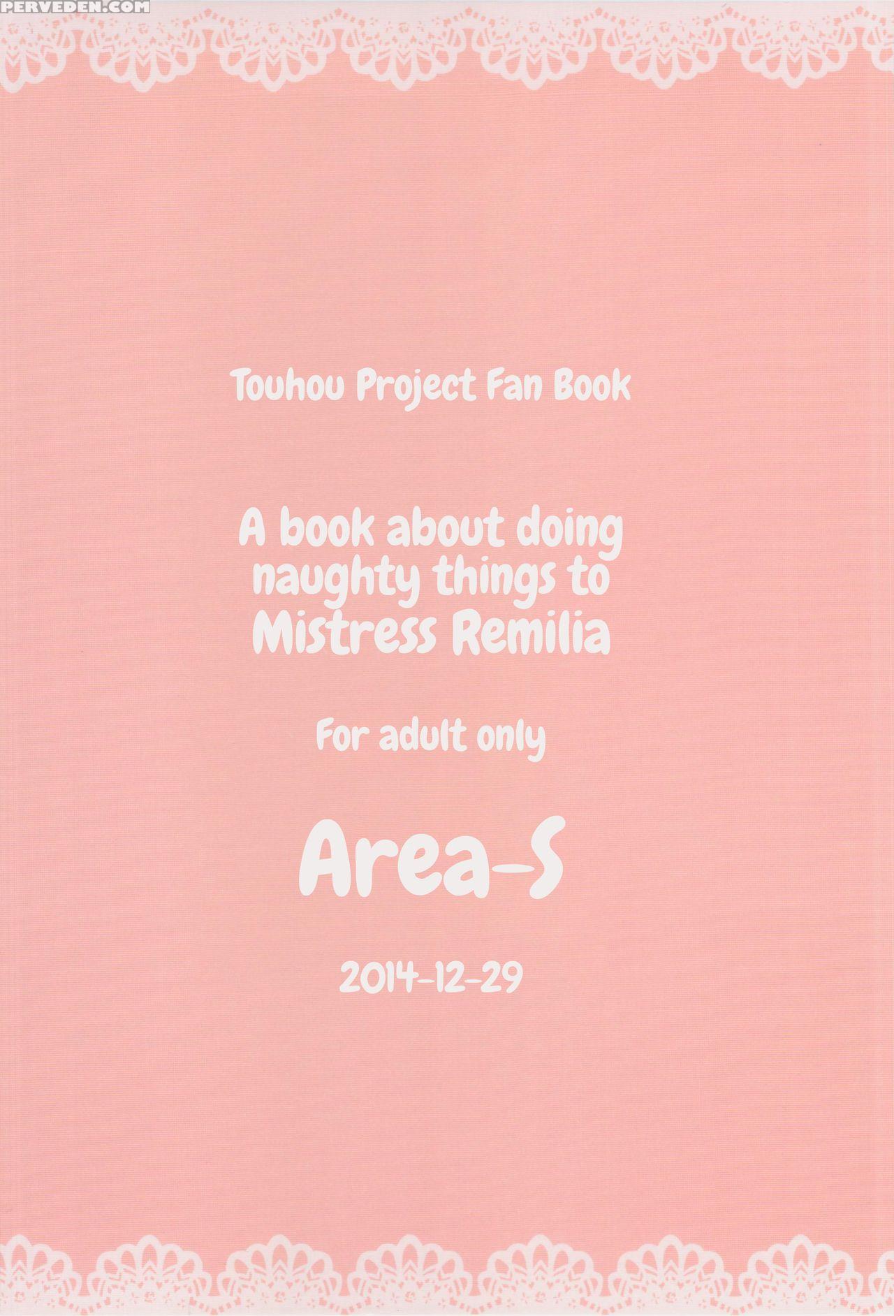 (c87) [area-s (dra)] Remilia Ojou-sama Ni Ikenai Koto Suru Hon | A Book About Doing Naughty Things To Mistress Remilia (touhou Project) [english] [atf] 1