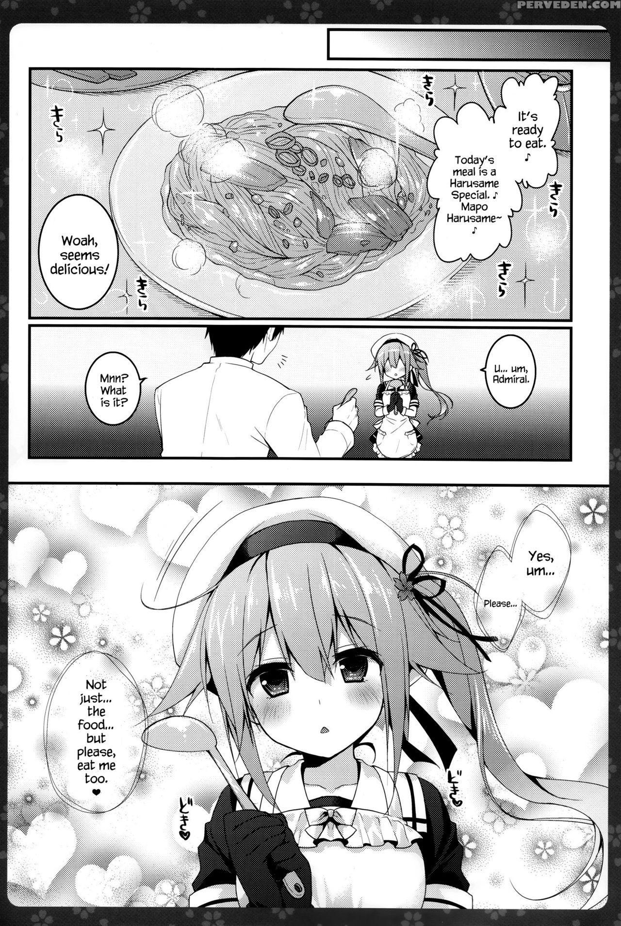 (c87) [kinokonomi (konomi)] Tokusei Harusame Wo Meshiagare (kantai Collection -kancolle-) [english] {hennojin} Chapter 1 Page 14
