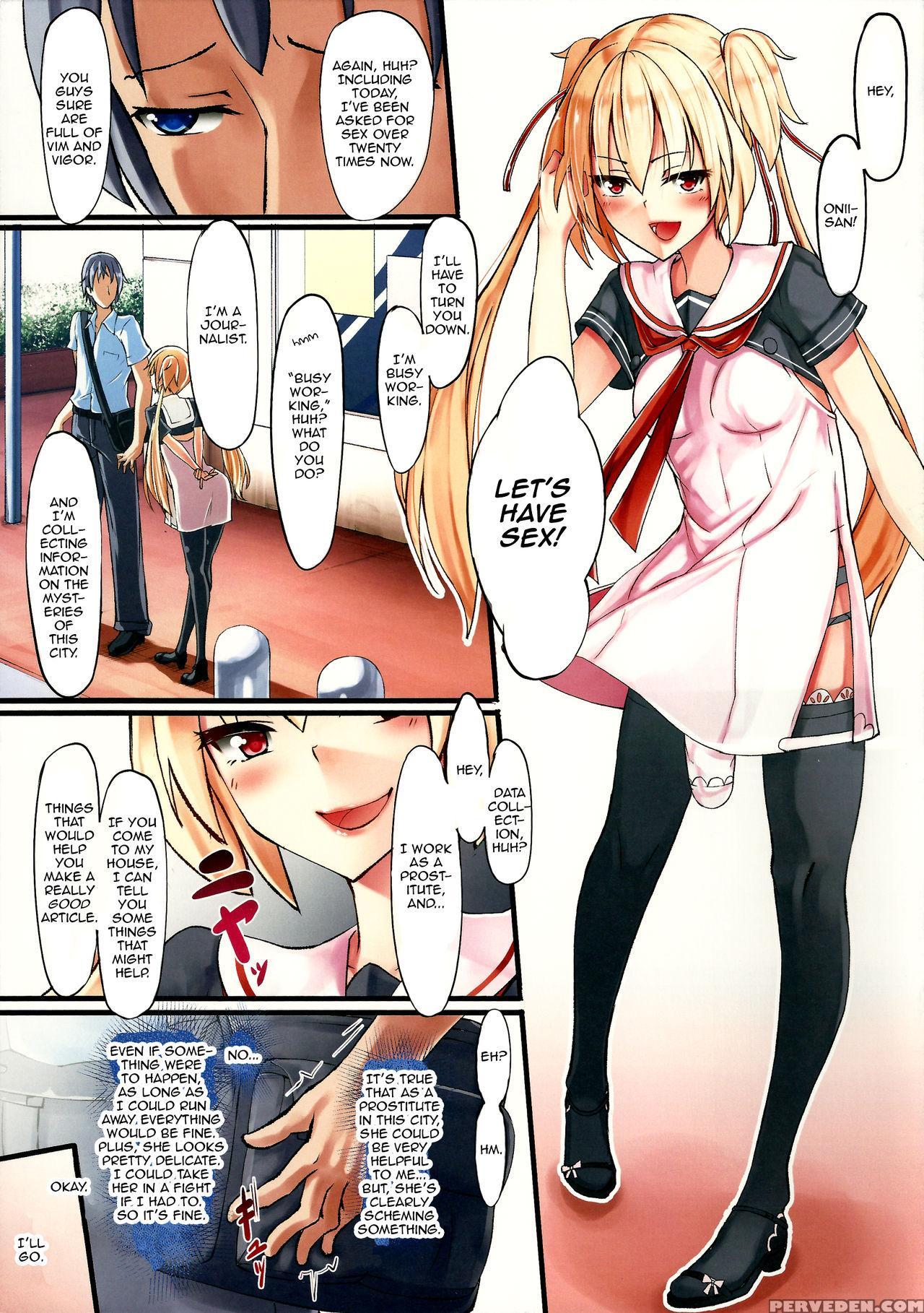 (c87) [tapioca Box (nyuuhin)] Futanari Fuuzokujou Mei-chan No Kyuujitsu [english] [zero Translations] 1