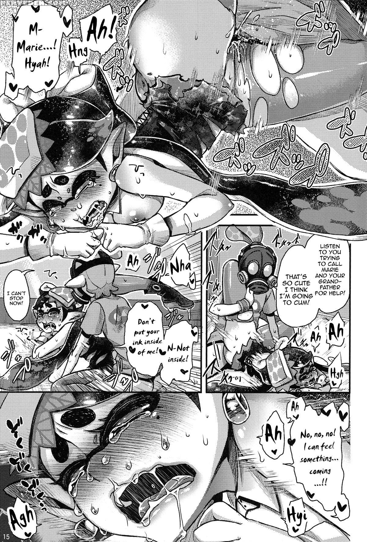 (c88) [hanairogaeru (kitsuneko Anko)] Ika No Seitai Chousa Houkokusho (splatoon) [english] {thetsuuyaku} Chapter 1 Page 14