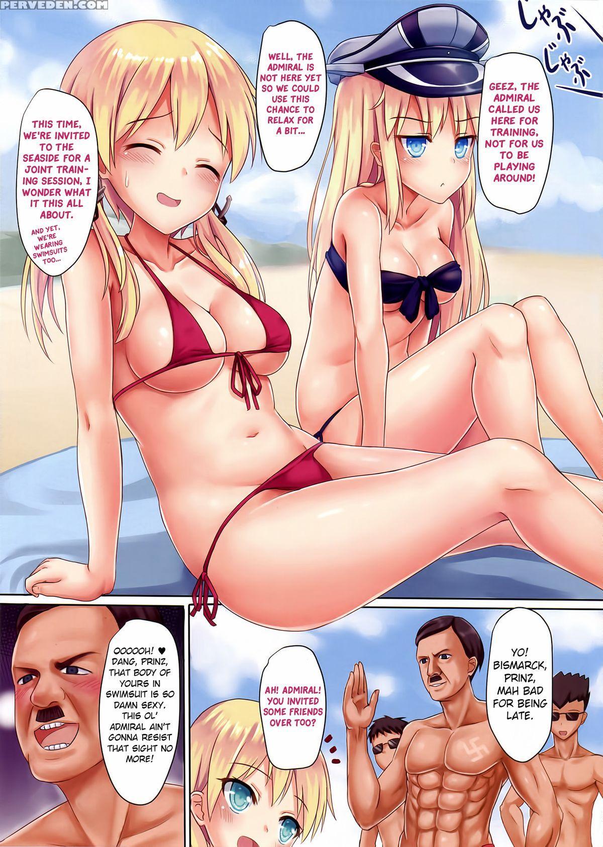 (c88) [milkshake Work (milkshake)] Kaigaikan Natsu No Kyoudou Enshuu | A Summer Joint Training With Foreign Ships (kantai Collection -kancolle-) [english] 1