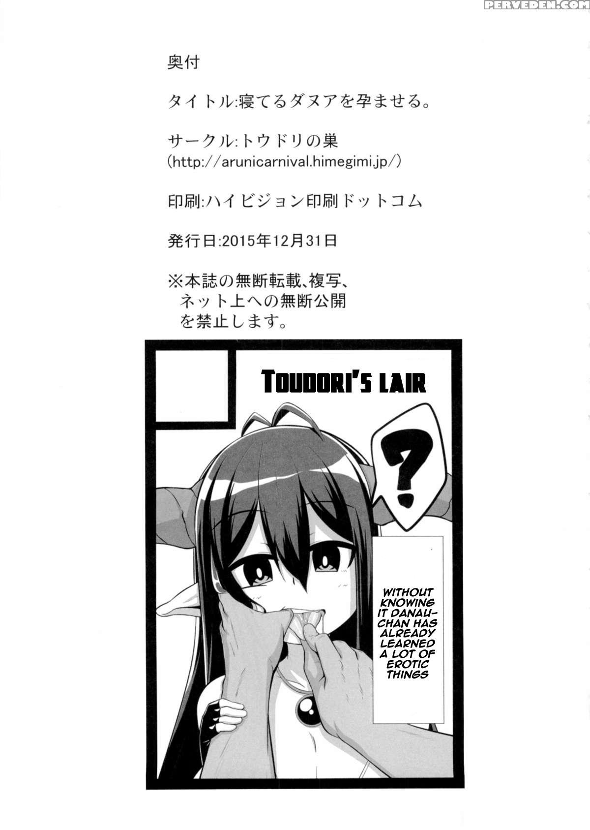 (c89) [toudori No Su (toudori)] Neteru Danua O Haramaseru. (granblue Fantasy) [english] [naxusnl] 1