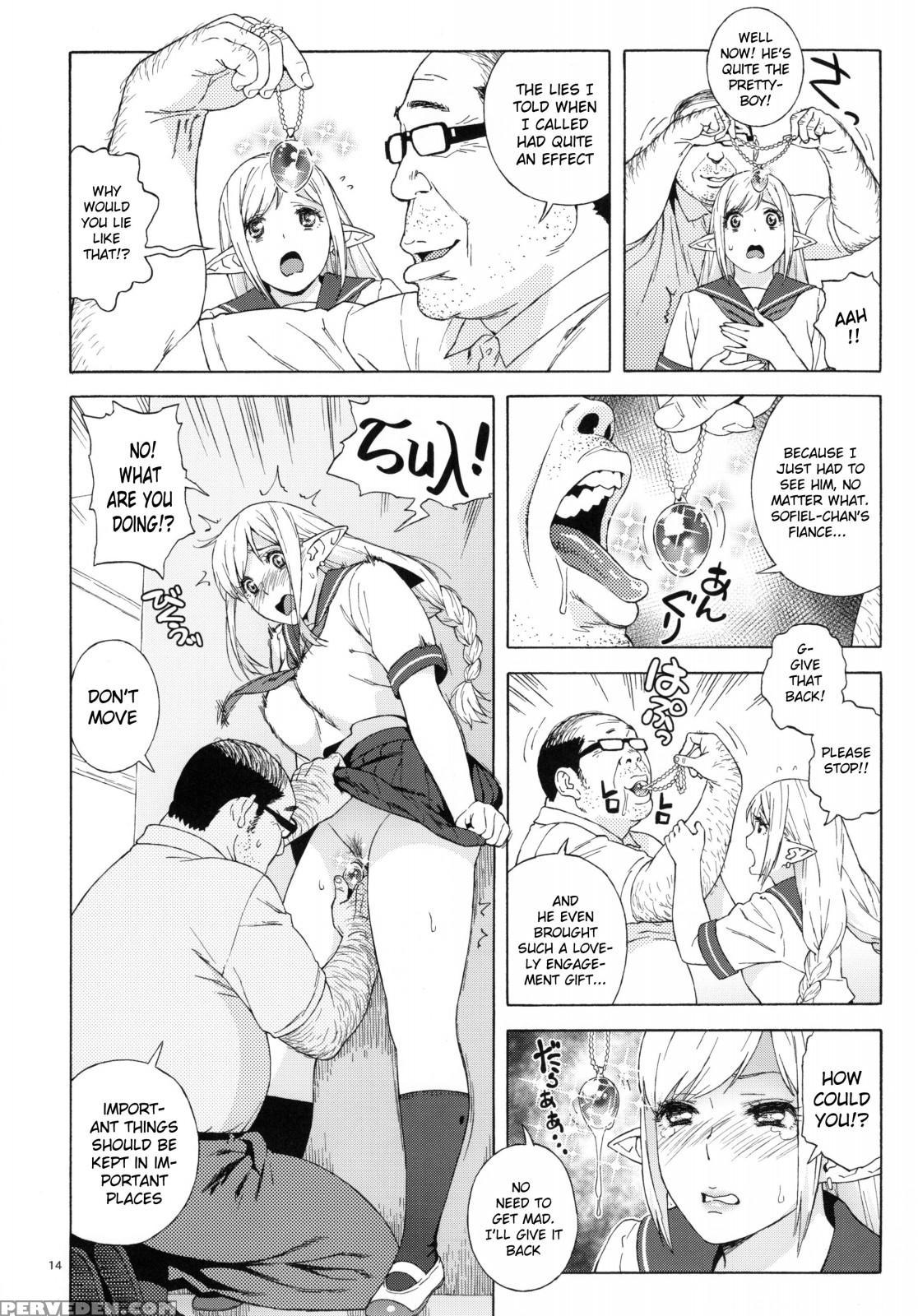 (c90) [666protect (jingrock)] Tenkousei Jk Elf 2 -kegasareta Konyaku No Akashi- [english] {doujins.com} Chapter 1 Page 13
