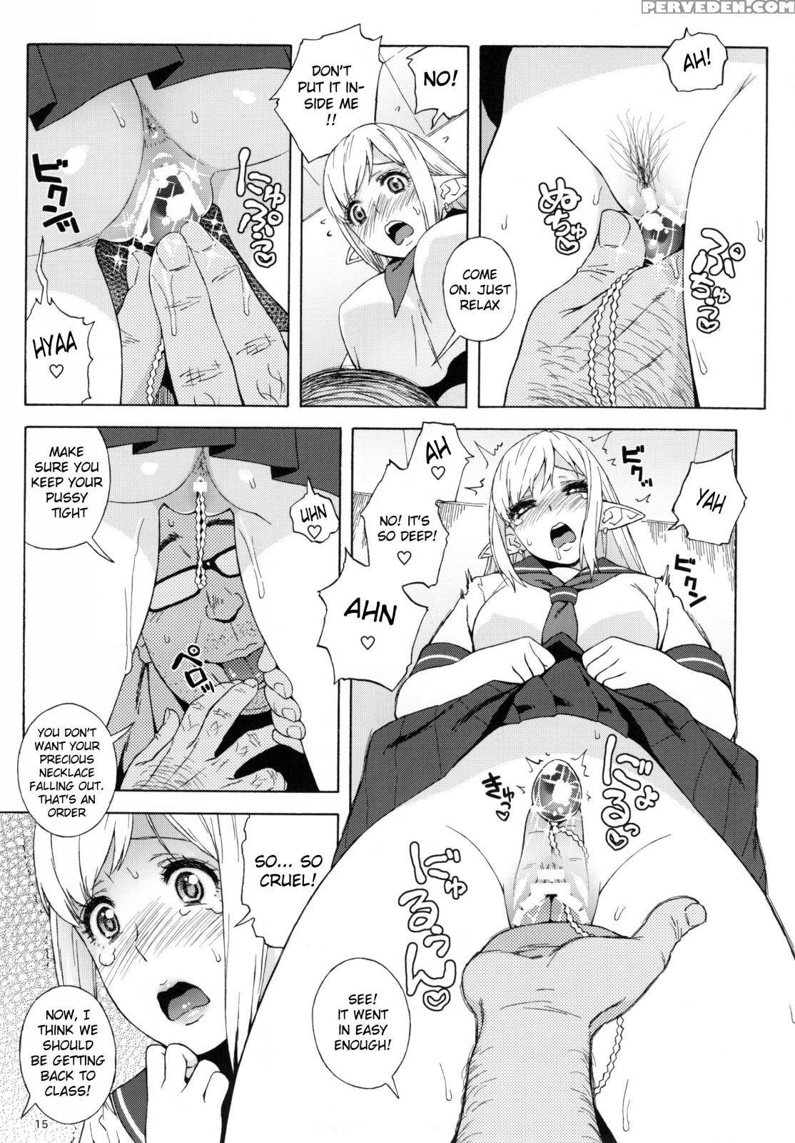 (c90) [666protect (jingrock)] Tenkousei Jk Elf 2 -kegasareta Konyaku No Akashi- [english] {doujins.com} Chapter 1 Page 14