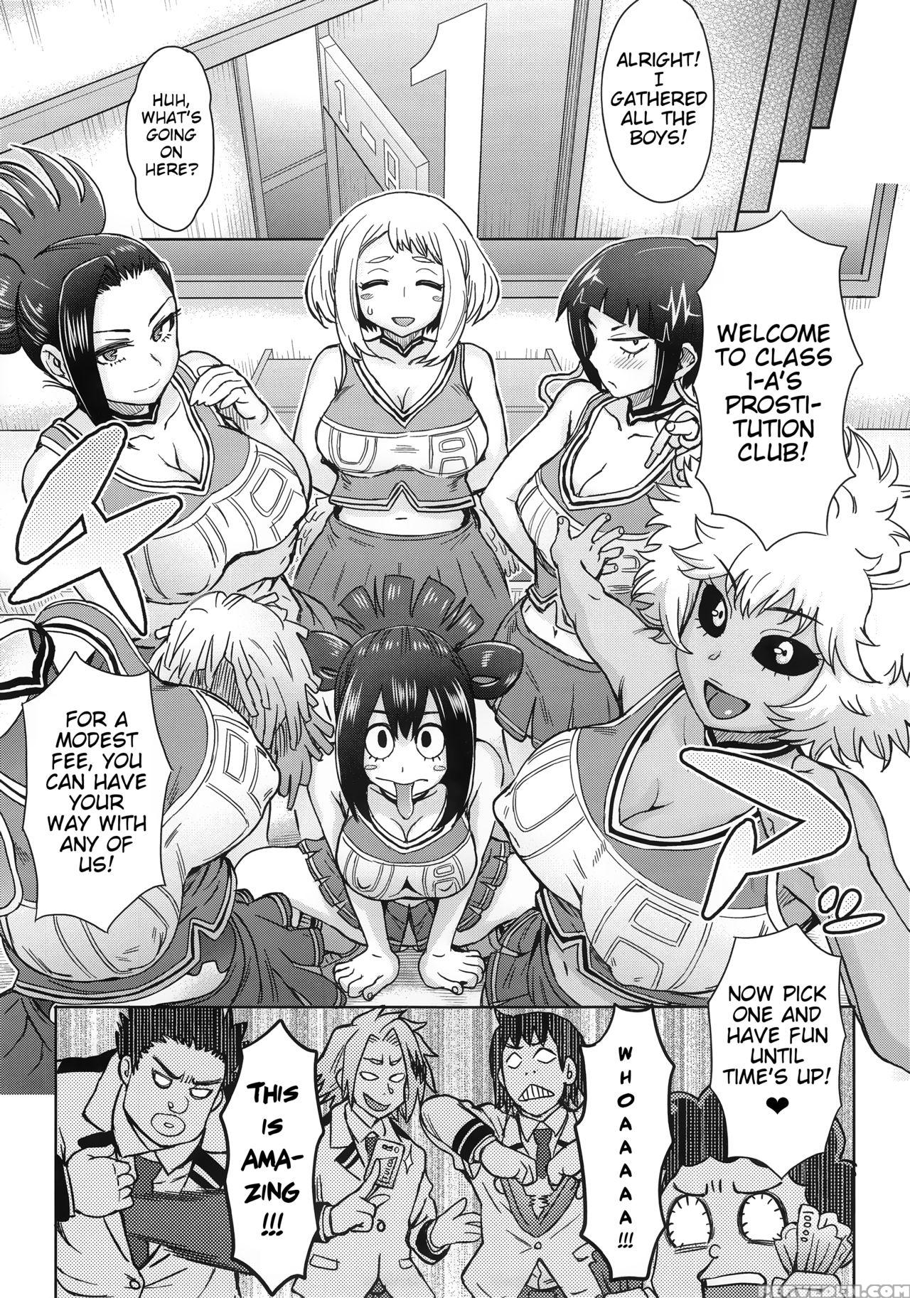 (c90) [eight Beat (itou Eight)] Uraraka Ura Fuuzoku | Uraraka's Behind-the-scenes Prostitution (boku No Hero Academia) [english] [glittering Translations] 1