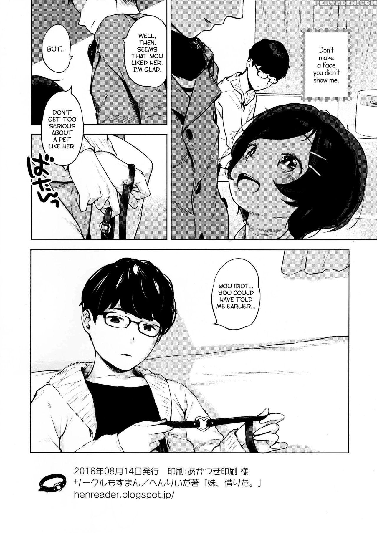 (c91) [mothman (henreader)] Imouto, Karita. | I Borrowed A Little Sister. [english] [atf] 1