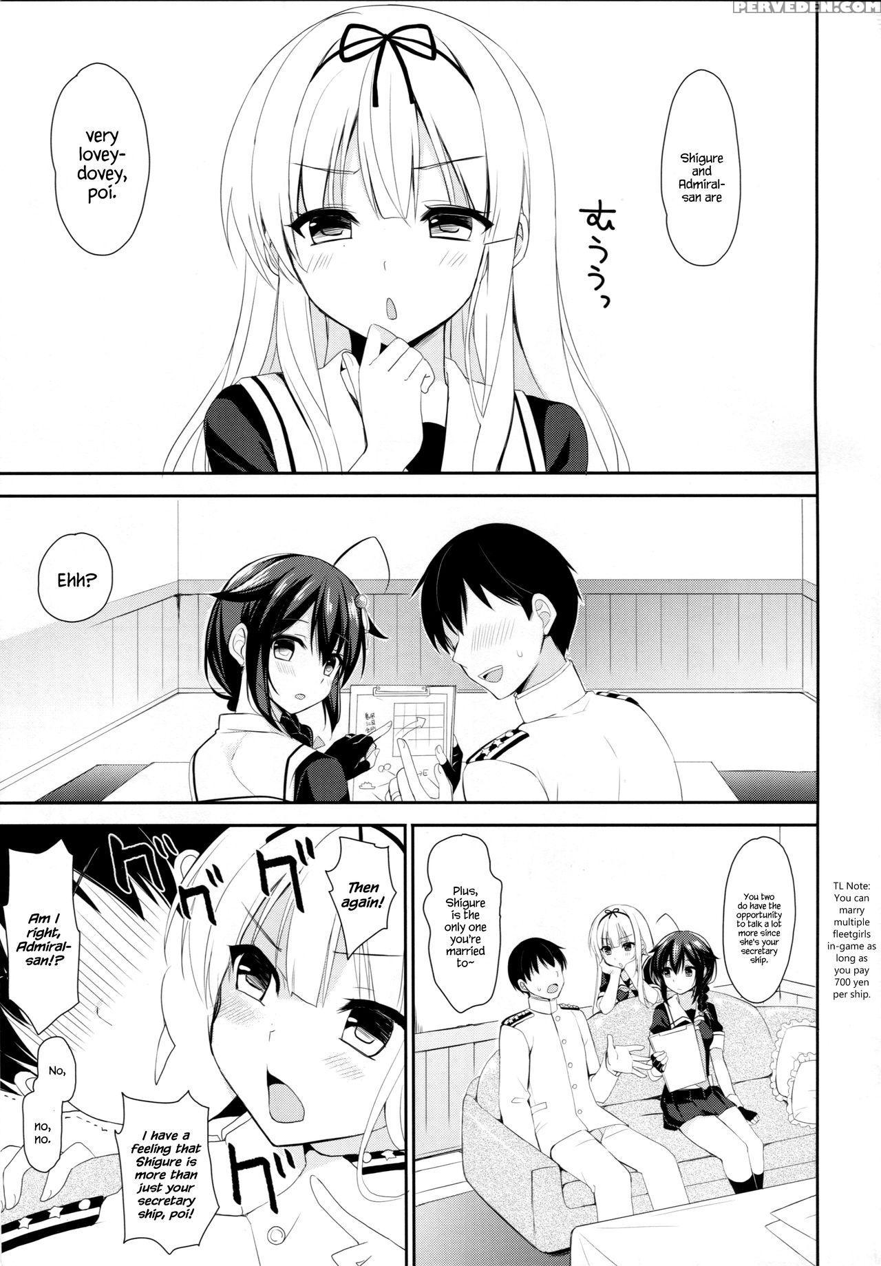 (c91) [pigpanpan (ikura Nagisa)] Yandere Shigure To Wakaretai. | I Want To Be Seperated From Yandere Shigure. (kantai Collection -kancolle-) [english] {hennojin} Chapter 1 Page 4