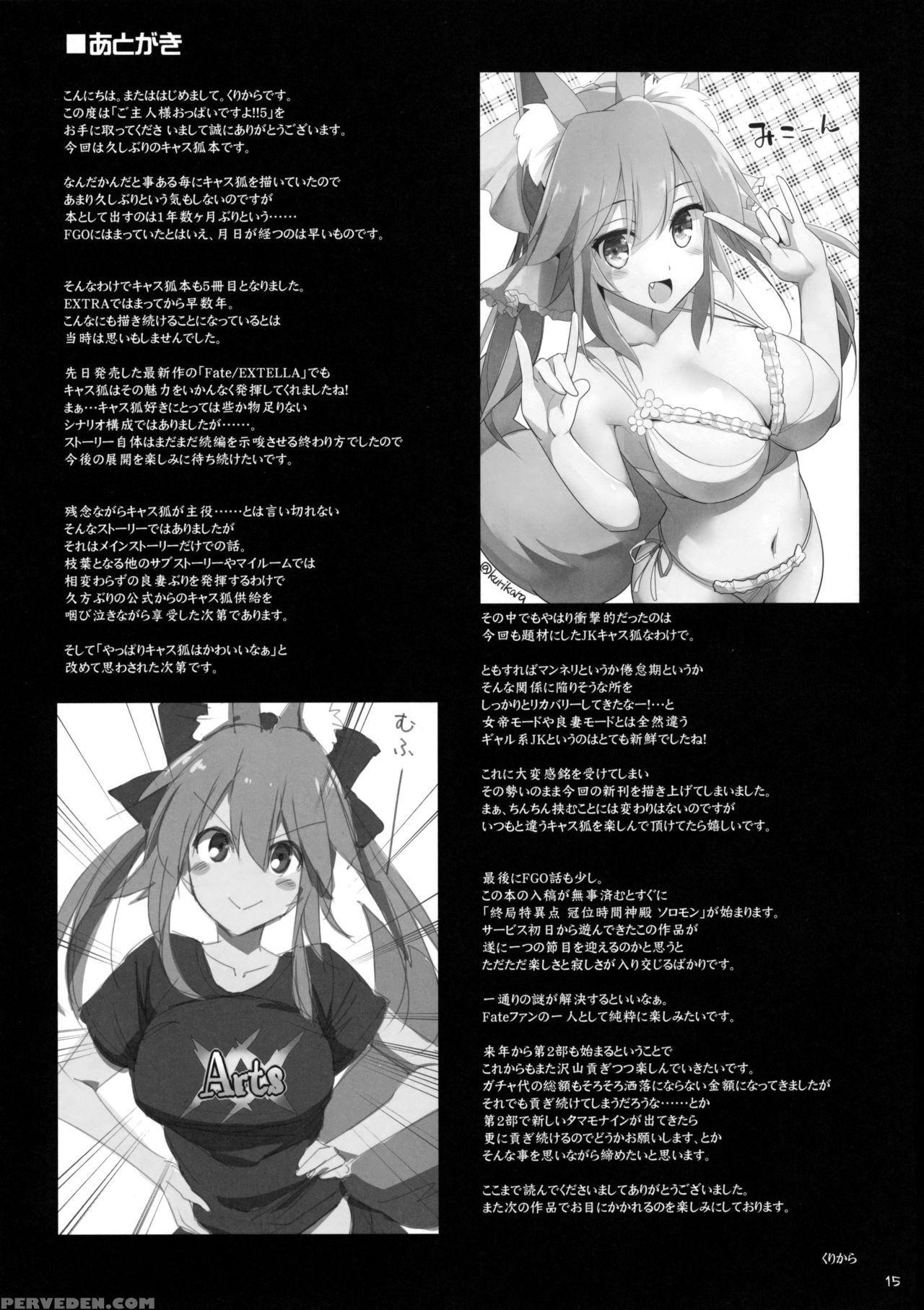 (c91) [toybox, Kujira Logic (kurikara, Kujiran)] Goshujin-sama Oppai Desu Yo!! 5 + Omakebon (fate Extra) [english] [constantly] Chapter 1 Page 14