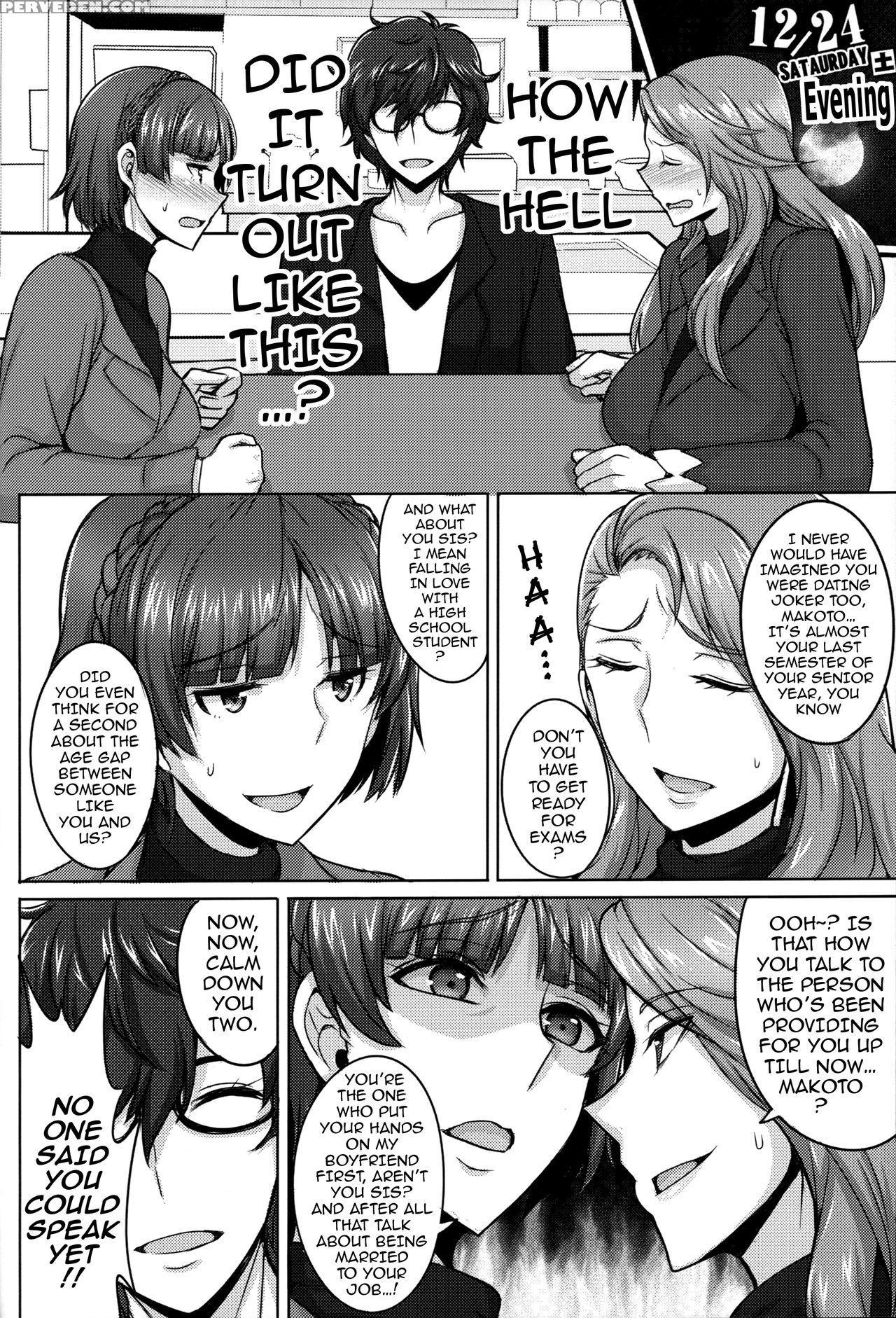 (c91) [yuasa Rengou (jean Louis)] Niijima Shimai No Christmas | Christmas With The Niijima Sisters (persona 5) [english] {darknight} Chapter 1 Page 3