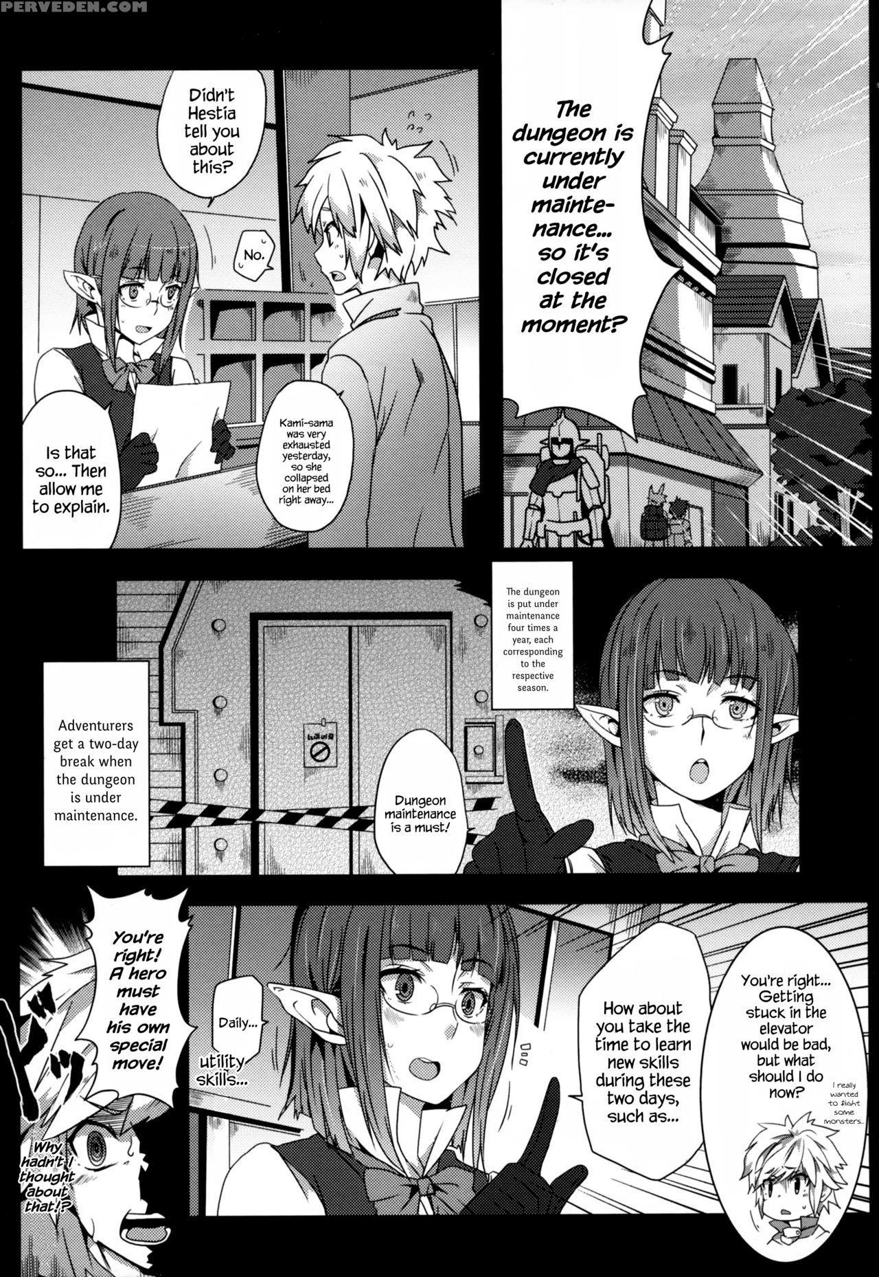 (ff26) [nikoushikou (nekosaki Aoi)] What Should I Do When The Dungeon Is Under Maintenance? (dungeon Ni Deai O Motomeru No Wa Machigatteiru Darou Ka) [english] {hennojin} Chapter 1 Page 4