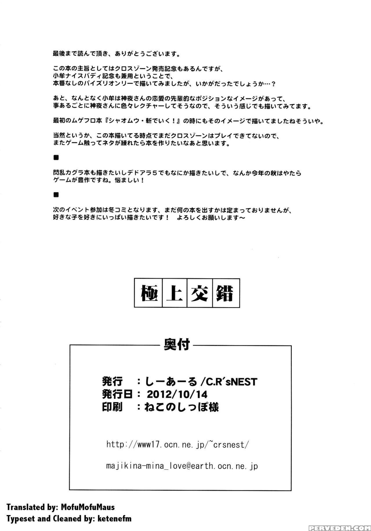 (futaket 8.5) [c.r's Nest (c.r)] Gokujou Kousaku (project X Zone) [english] [decensored] 1