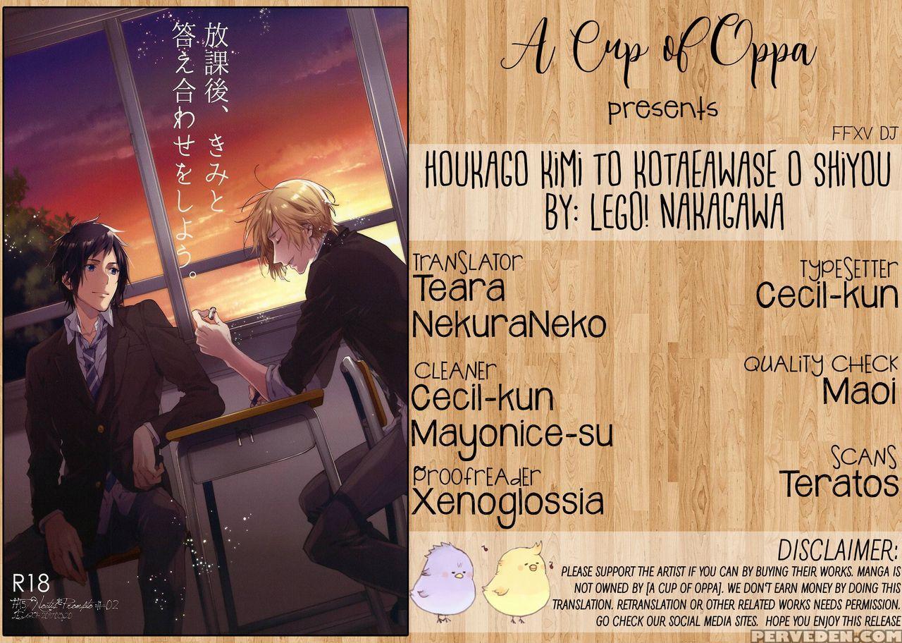 (harucc22) [lego! (nakagawa)] Houkago, Kimi To Kotaeawase O Shiyou. (final Fantasy Xv) [english] 1