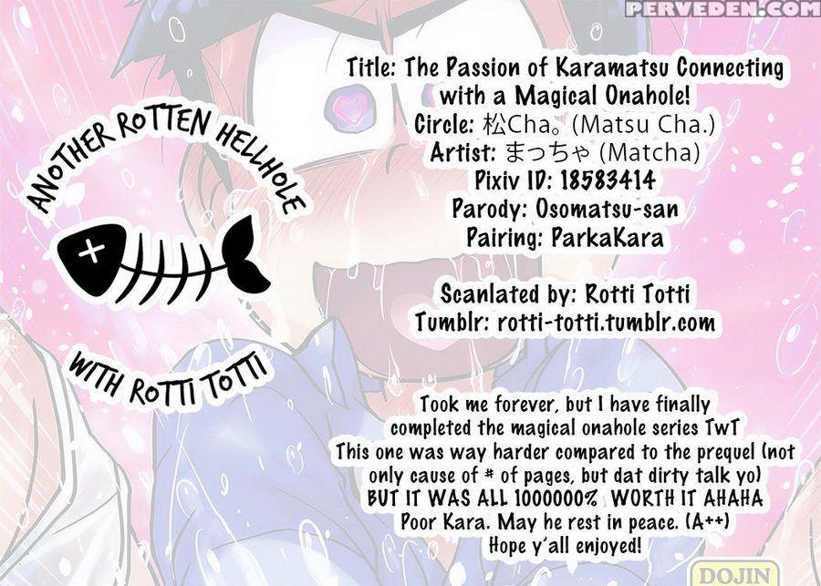 (kahou Wa Nete Matsu Spark 11) [matsucha. (maccha)] Mahou No Onaho To Tsunagacchata Karamatsu No Junan! | The Passion Of Karamatsu Connecting With A Magical Onahole! (osomatsu-san) [english] [rotti Rotti] 1