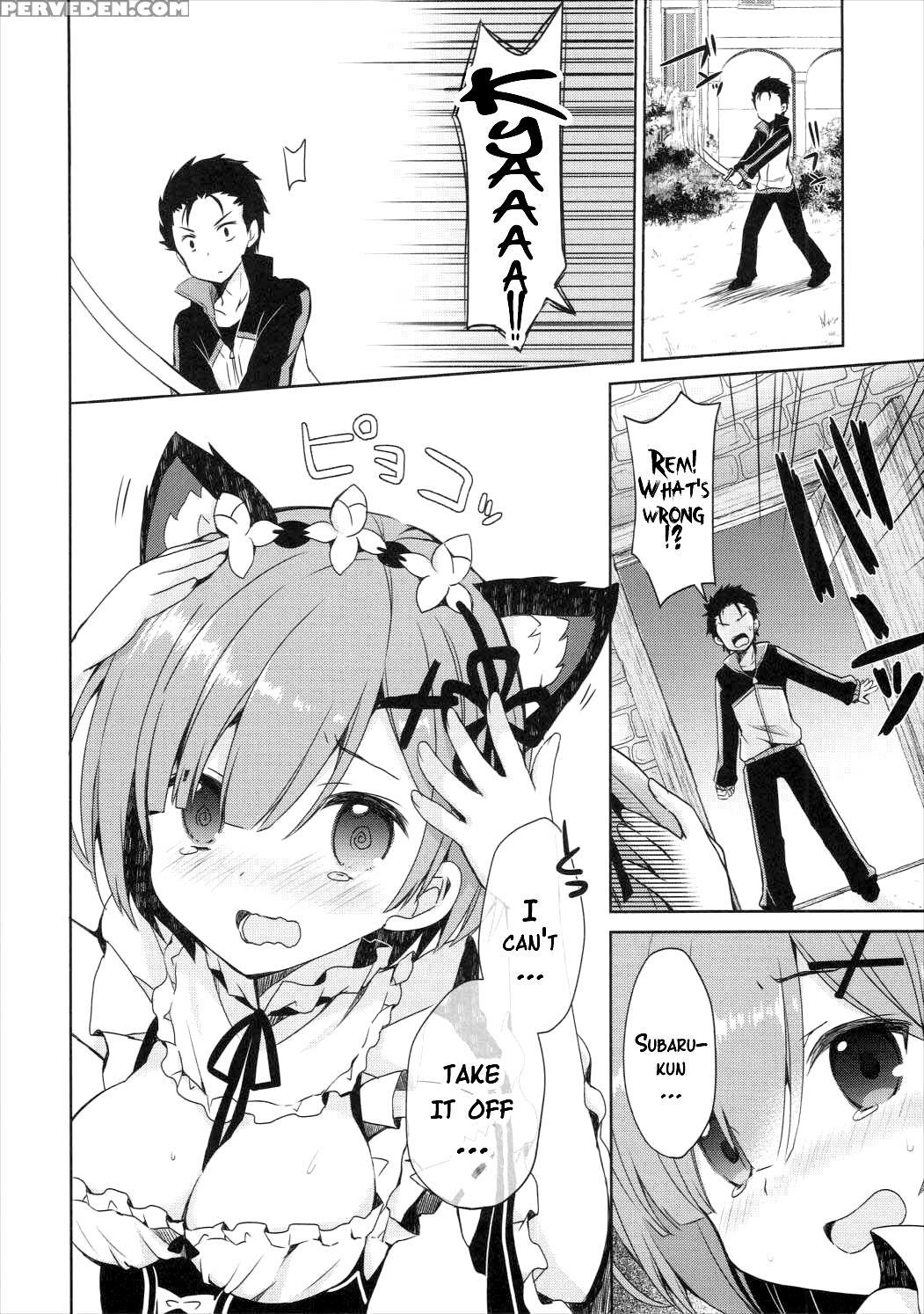 (mimiket 35) [moriq (mori Airi)] Rem Nyan Wa Hatsujouki (re:zero Kara Hajimeru Isekai Seikatsu) [english] {doujins.com} Chapter 1 Page 5