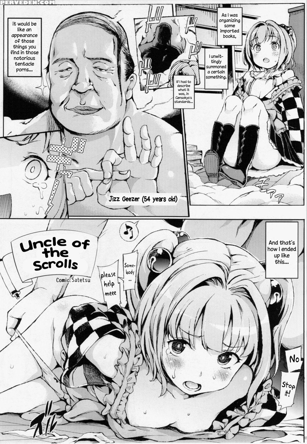 (reitaisai 12) [kuma-tan Flash! (satetsu)] Oji-san Of Scroll | Uncle Of The Scrolls (gensoukyou Ni Tanetsuke Oji-san Ga Yattekita Ya-ya-ya) (touhou Project) [english] 1