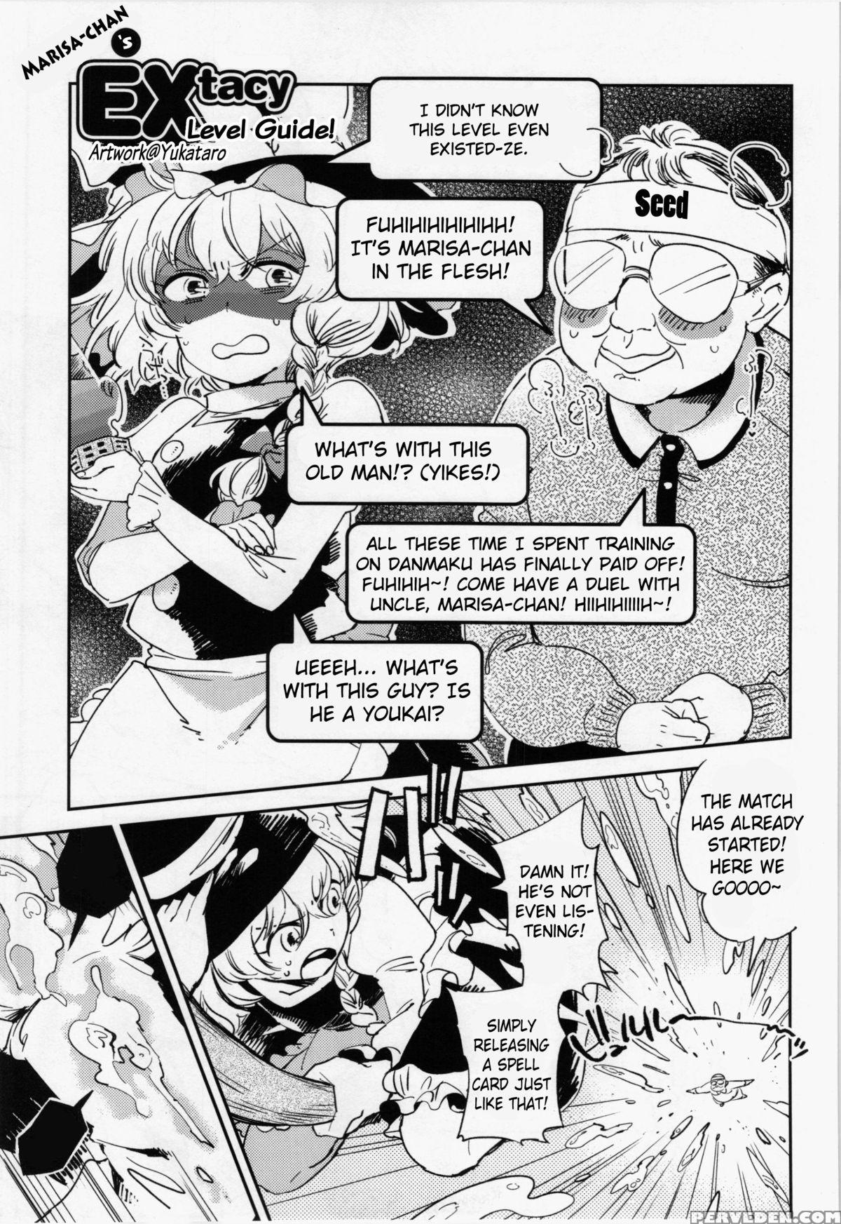 (reitaisai 12) [kuma-tan Flash! (yukataro)] Marisa-chan No Extacy Stage Kouryaku! | Marisa-chan's Extacy Level Guide! (gensoukyou Ni Tanetsuke Oji-san Ga Yattekita Ya-ya-ya) (touhou Project) [english] 1