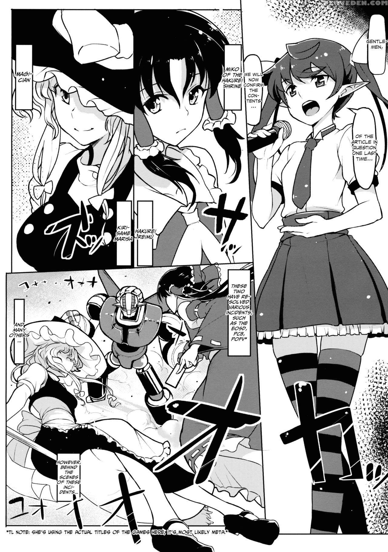 (reitaisai 12) [takeya (taketora Suzume)] Bunbunmaru Shinbun Daishazai Kanshasai | Bunbunmaru Newspaper Great Apology Thanksgiving (touhou Project) [english] 1