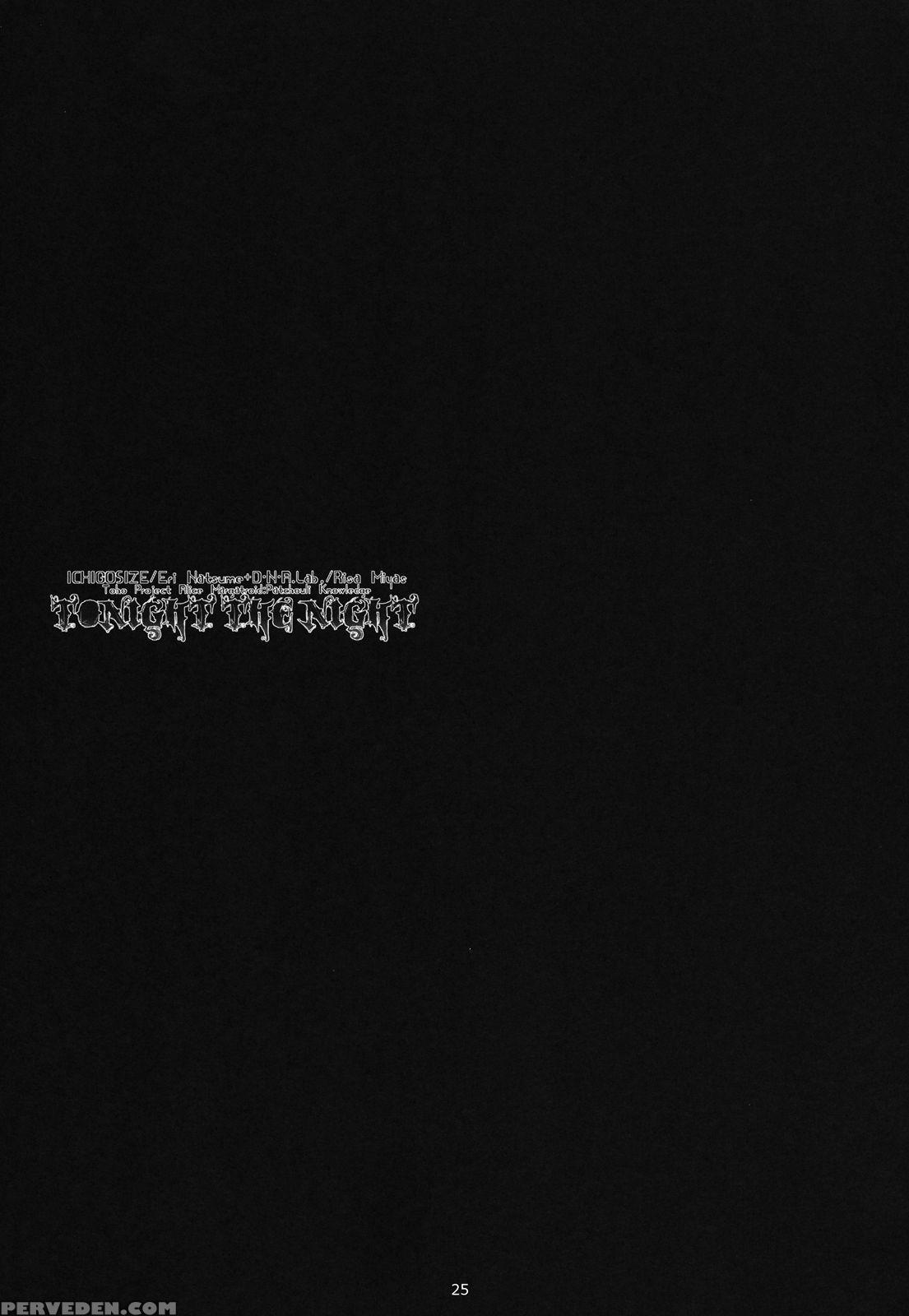 (reitaisai 9) [d.n.a.lab., Ichigo Size (miyasu Risa, Natsume Eri)] Tonight The Night (touhou Project) [english] {hennojin} Chapter 1 Page 24