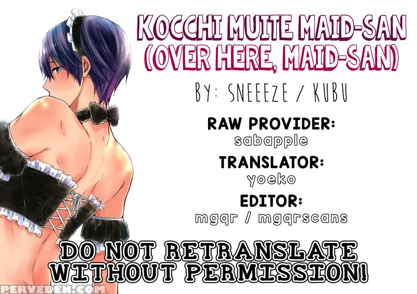 (renai Endorphin 3) [sneeeze (kubu)] Kocchi Muite Maid-san | Over Here, Maid-san (free!) [english] [mgqr Scans] 1
