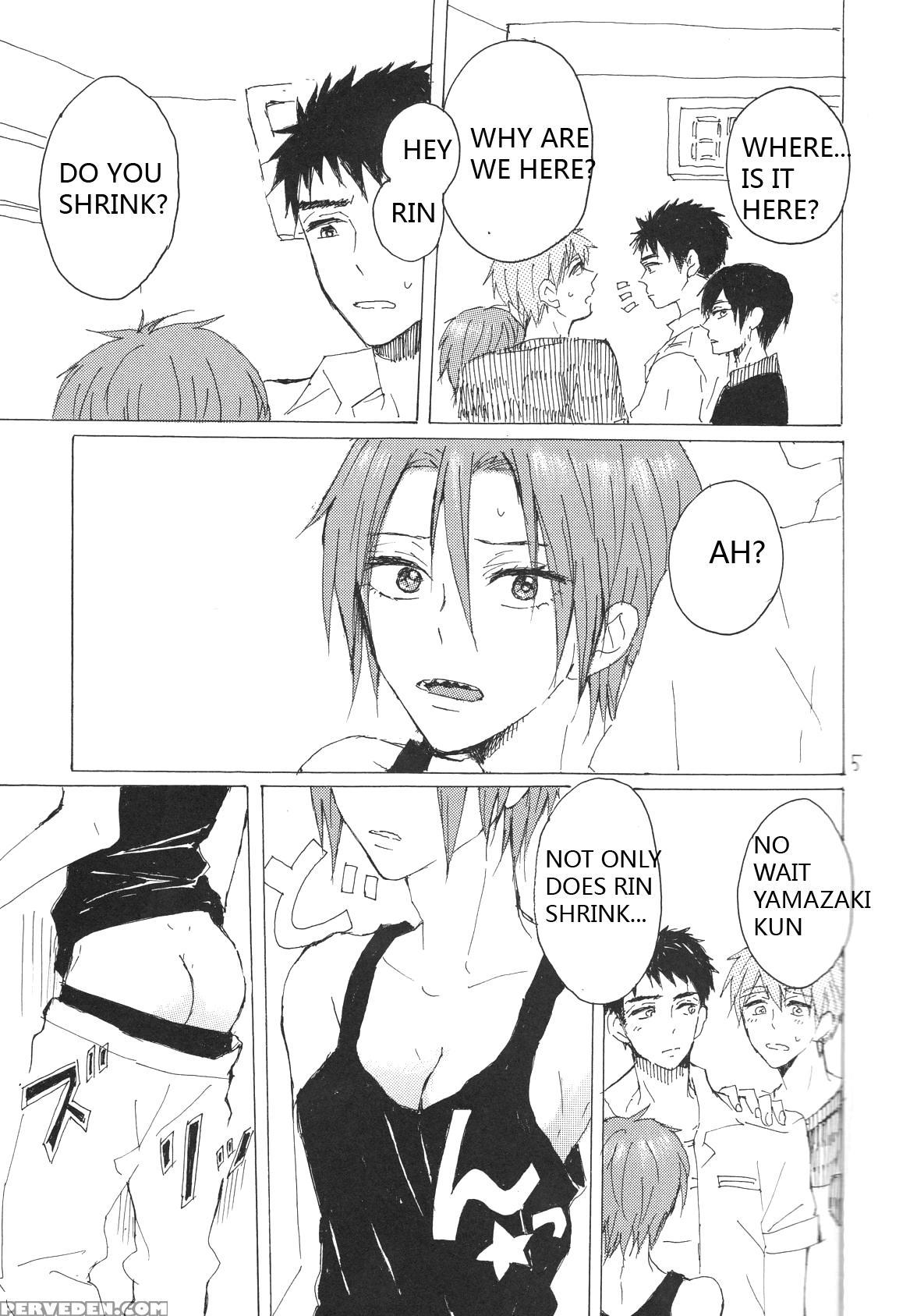 (renai Jaws 5) [sashilot (tenjou Shio)] Yon-p! (free!) [english] [rinrinlove] 1