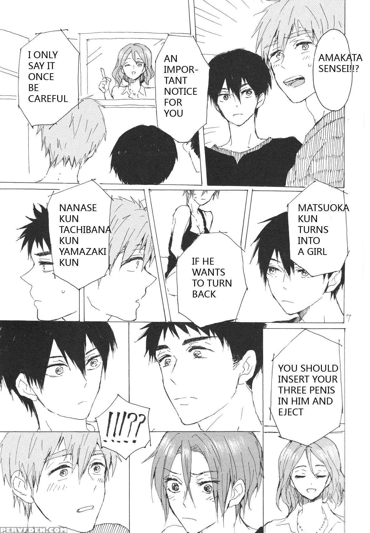 (renai Jaws 5) [sashilot (tenjou Shio)] Yon-p! (free!) [english] [rinrinlove] 1
