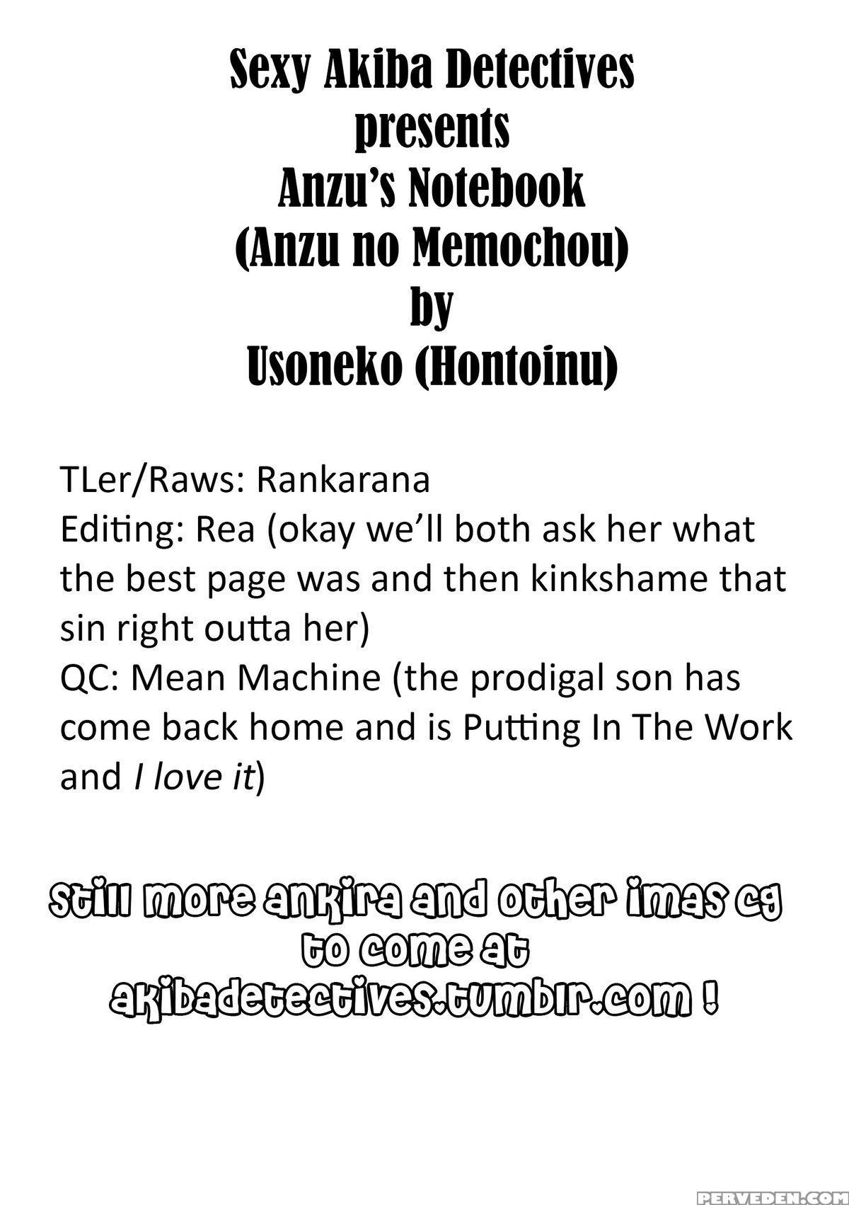 (sc59) [hontoinu (usoneko)] Anzu No Memochou | Anzu's Notebook (the 1