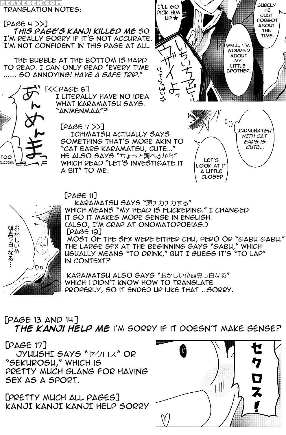 [7days (ineminori)] Ichikara Jihen "neko Ni Natta Ichimatsu Ga Hatsujouki Nandakedo" (osomatsu-san) [english] [hana] 1