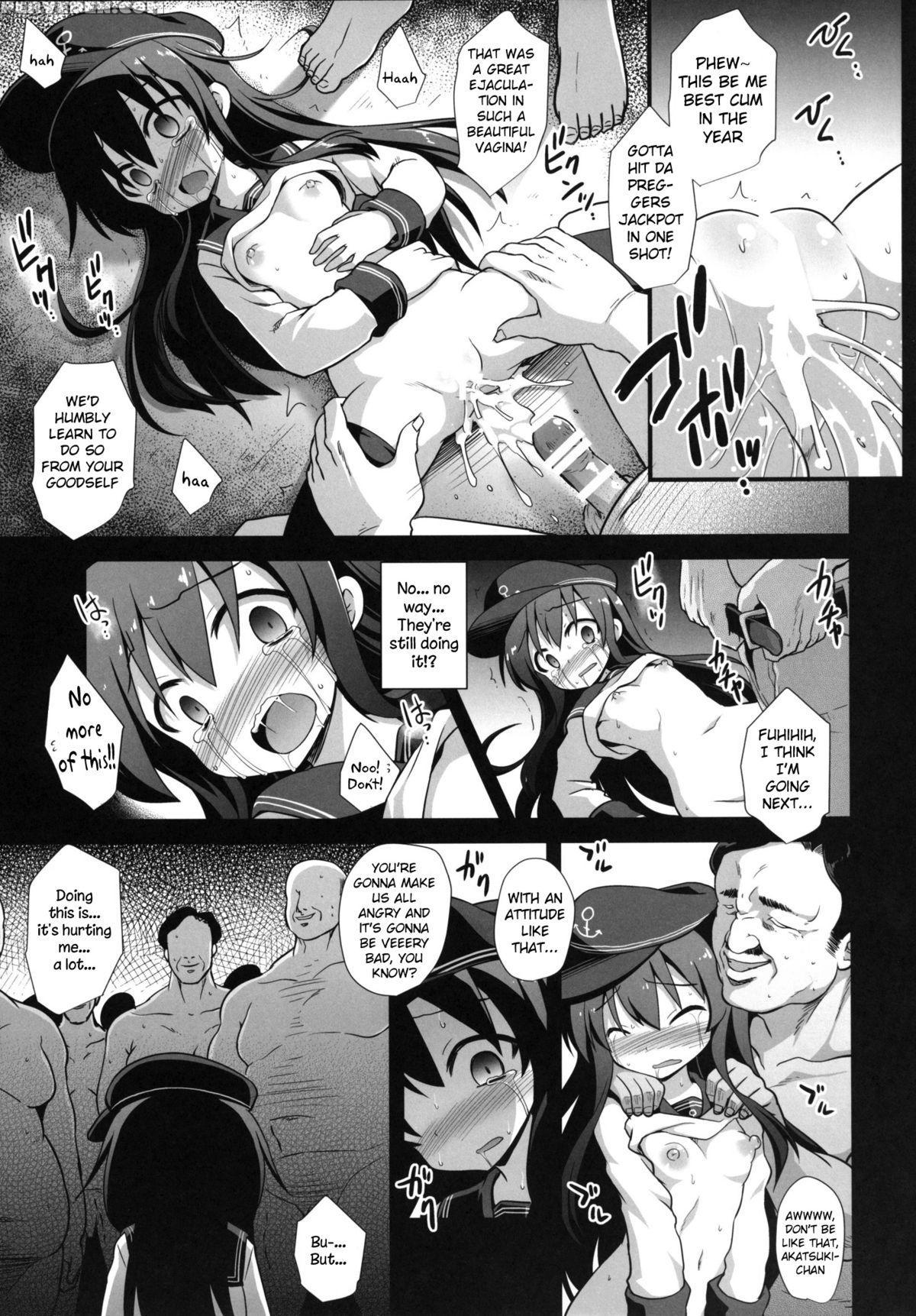 [akuten Soushin (kokutou Nikke)] Kanmusu Chakunin Zenya - Akatsuki Ryoujoku Enkai Rinkan | Eve Of Ship Girls Pregnancy - Akatsuki's Gang Rape Banquet (kantai Collection -kancolle-) [english] 1