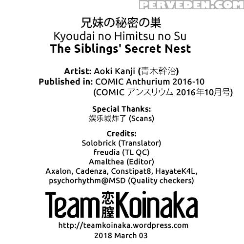[aoki Kanji] Kyoudai No Himitsu No Su | The Siblings' Secret Nest (comic Anthurium 2016-10) [english] [team Koinaka] [digital] 1