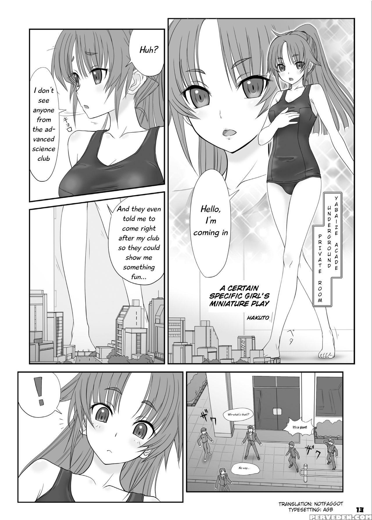 [ashurame Gajoh (hakuto)] Toaru Shoujo No Miniature Play | A Certain Specific Girl's Miniature Play (big Girl Crushed Us) [english] [digital] 1