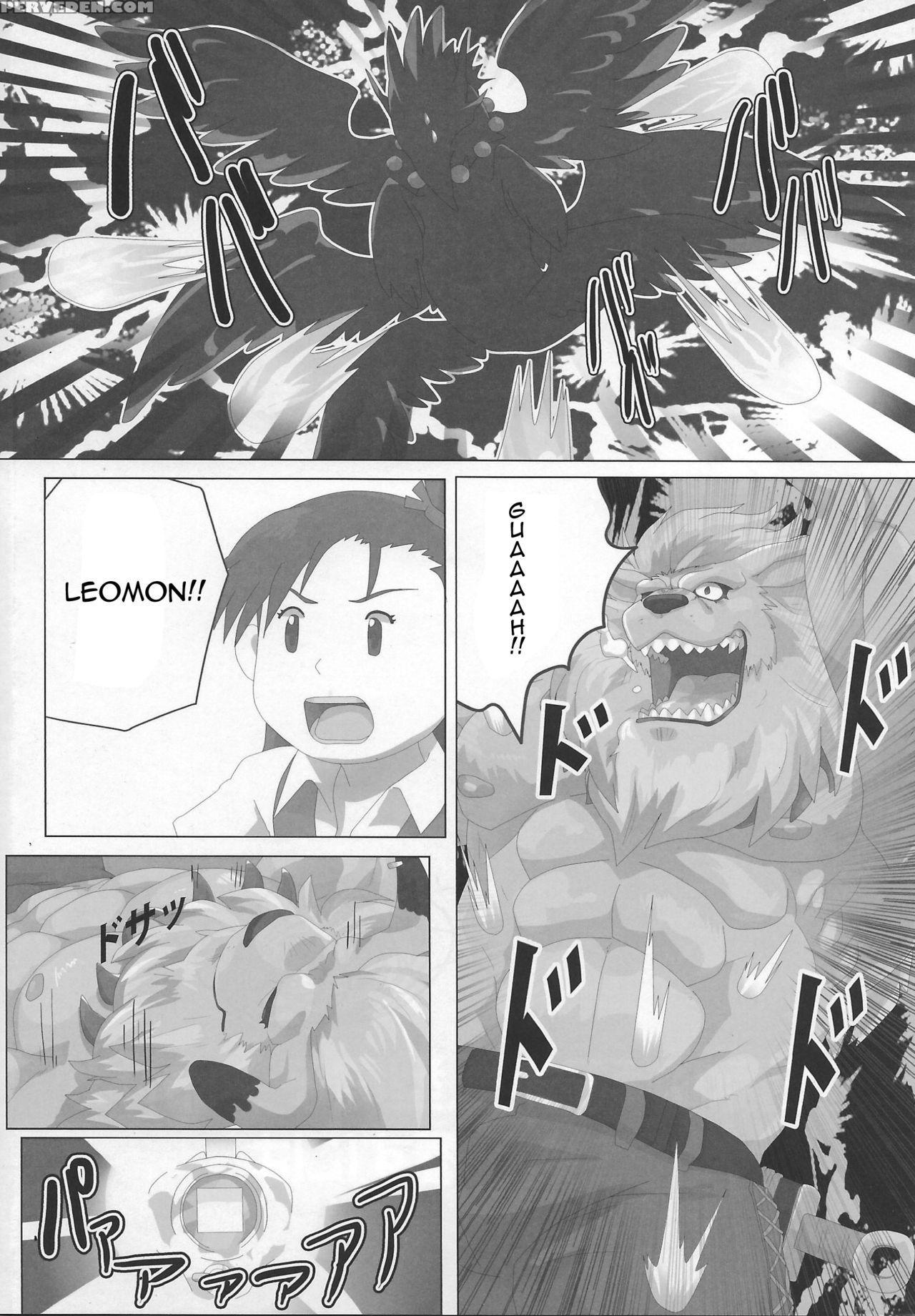 [debirobu] For The Lion-man Type Electric Life Form To Overturn Fate - Leomon Doujin [eng] 1