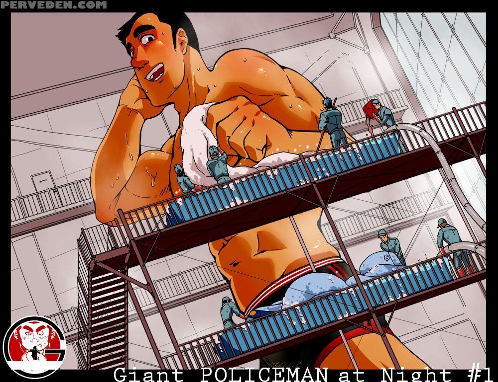 [gakuranman Chijimetaro] Giant Policeman - Free Ve... 1