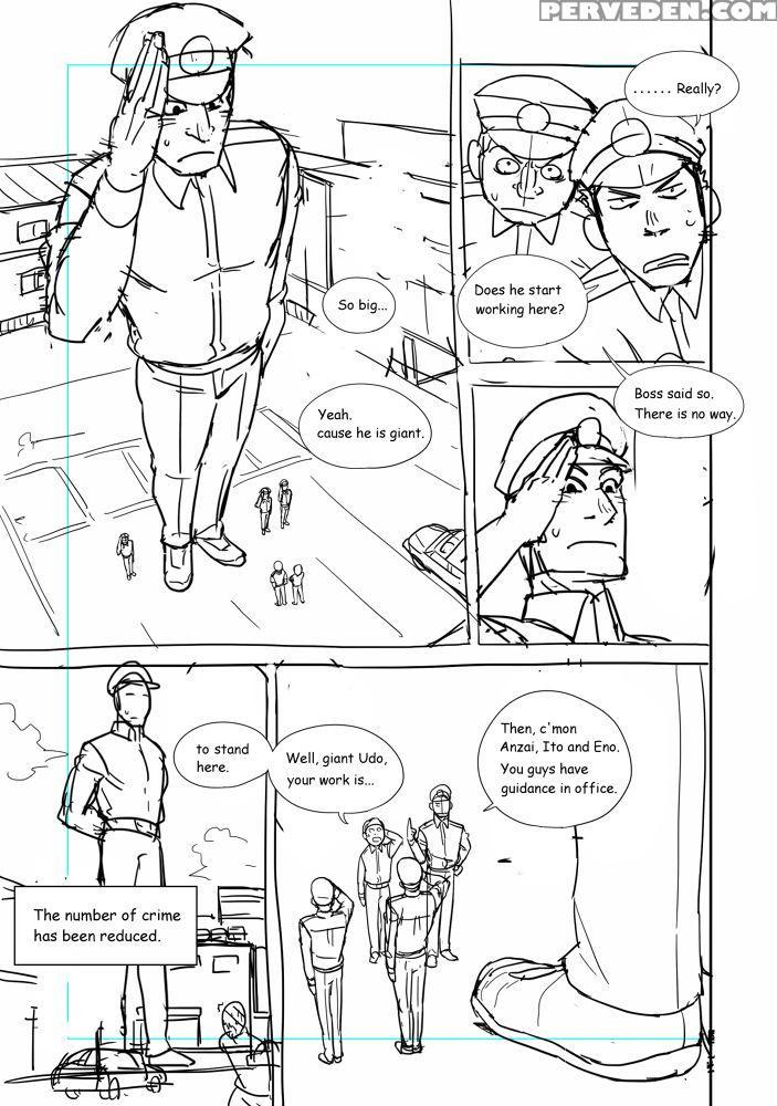 [gakuranman Chijimetaro] Giant Policeman - Free Ve... 1