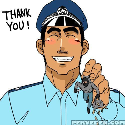 [gakuranman Chijimetaro] Giant Policeman - Free Ve... 1
