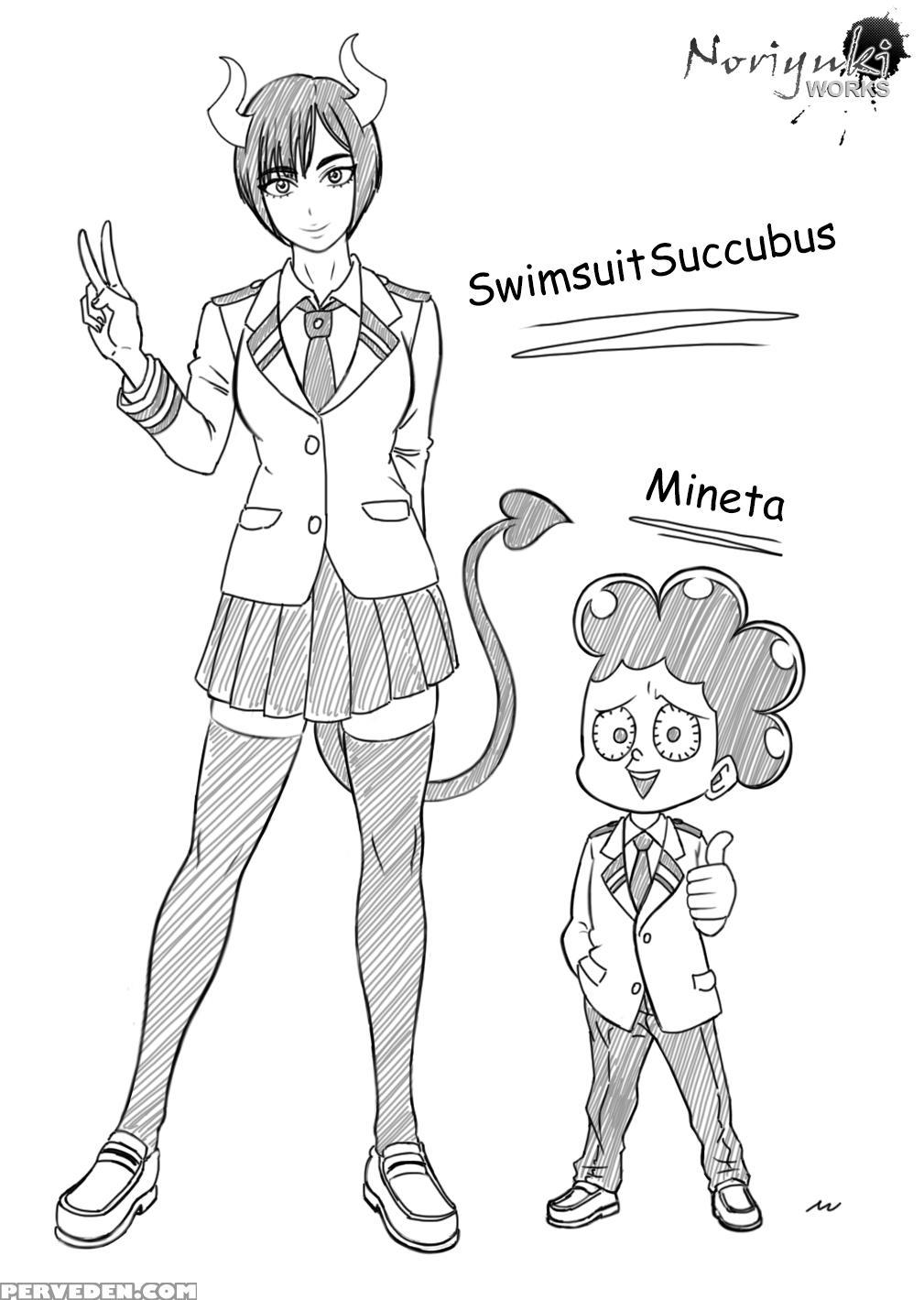 [noriyukiworks] Swimsuitsuccubus X Mineta (my Hero... 1
