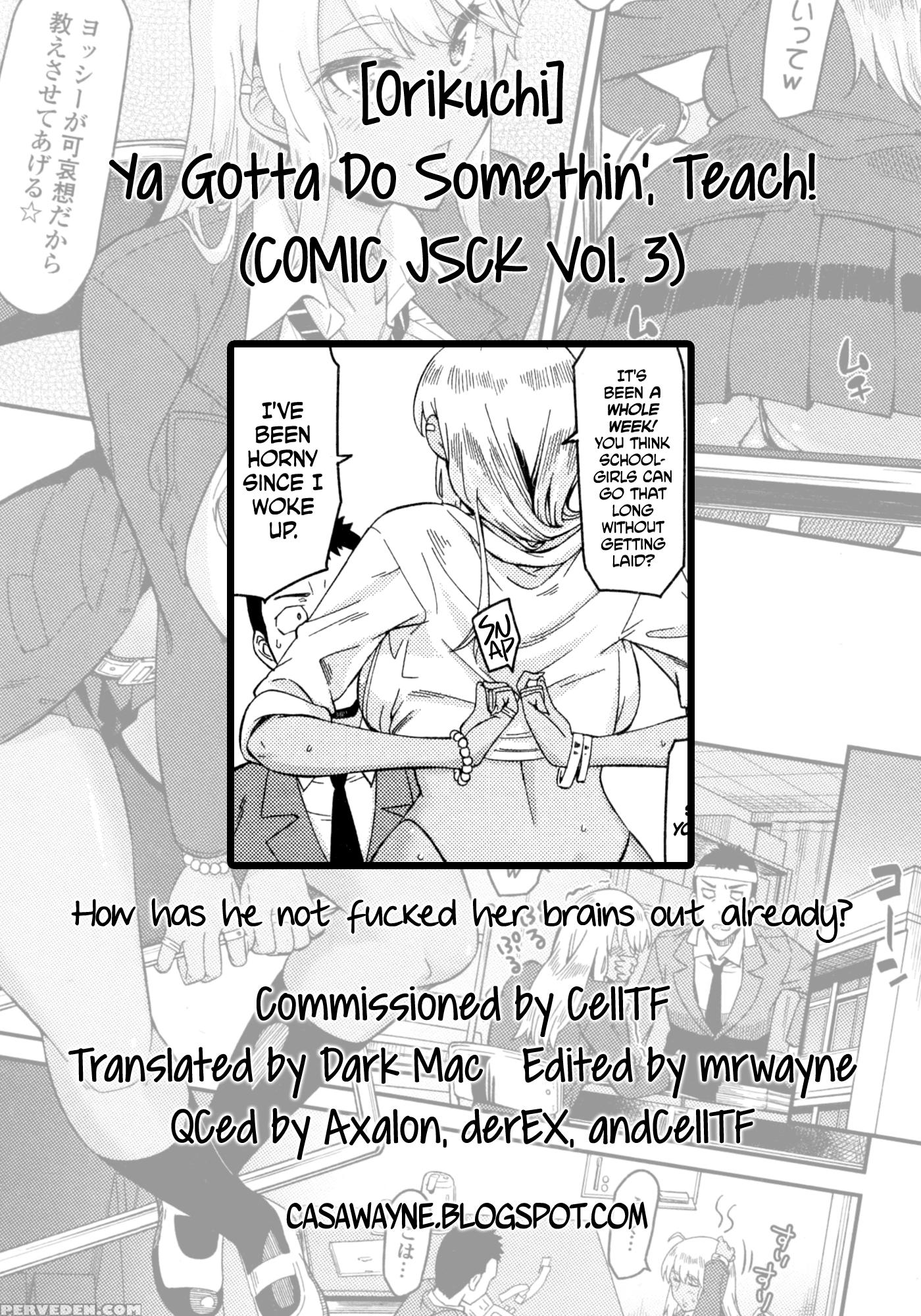 [orikuchi] Nantoka Shite Yo Sense! | Ya Gotta Do Somethin', Teach! (comic Jsck Vol. 3 2016-03) [english] [dark Mac + Cw] Chapter 1 Page 21