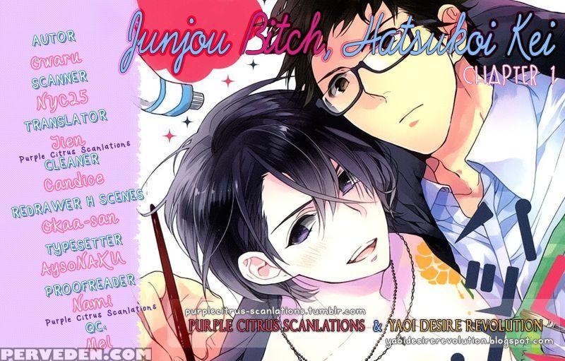 [owal] Junjou Bitch Hatsukoi Kei Ch. 1-4 [english] [yaoi Desire Revolution & Purple Citrus Scanlations] 1