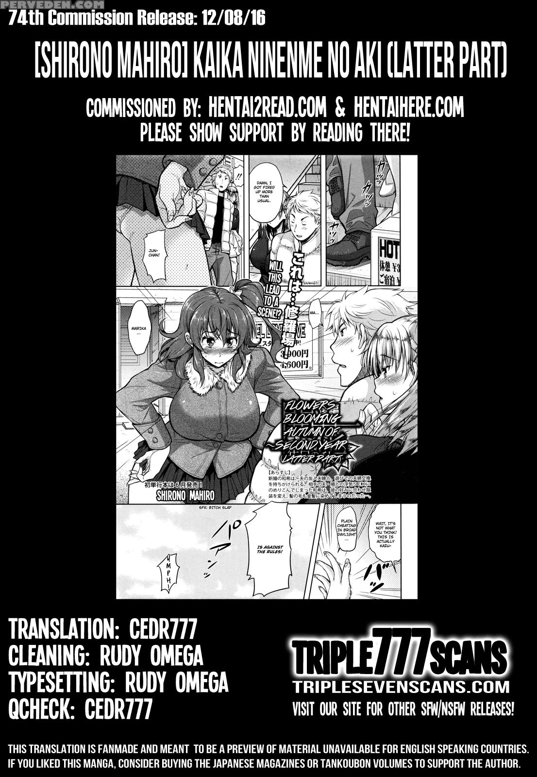 [shirono Mahiro] Kaika ~ninenme No Aki~ Kouhen | Flowers Blooming ~autumn Of Second Year~ Latter Part (comic Shingeki 2016-04) [english] [triplesevenscans] 1