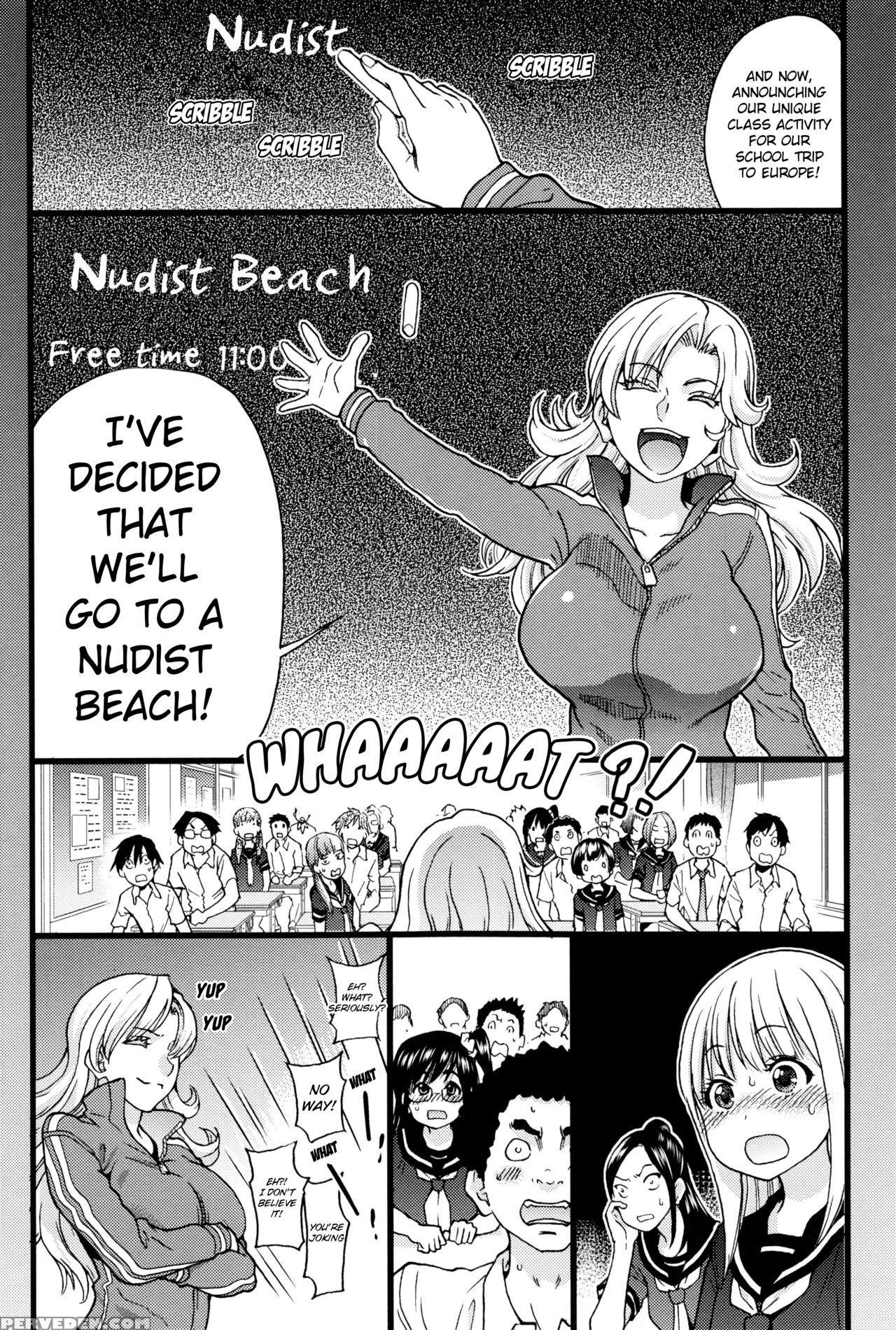 [shiwasu No Okina] Nudist Beach Ni Syuugaku Ryokoude!! - In School Trip To The Nudist Beach!! [english] [decensored] 1