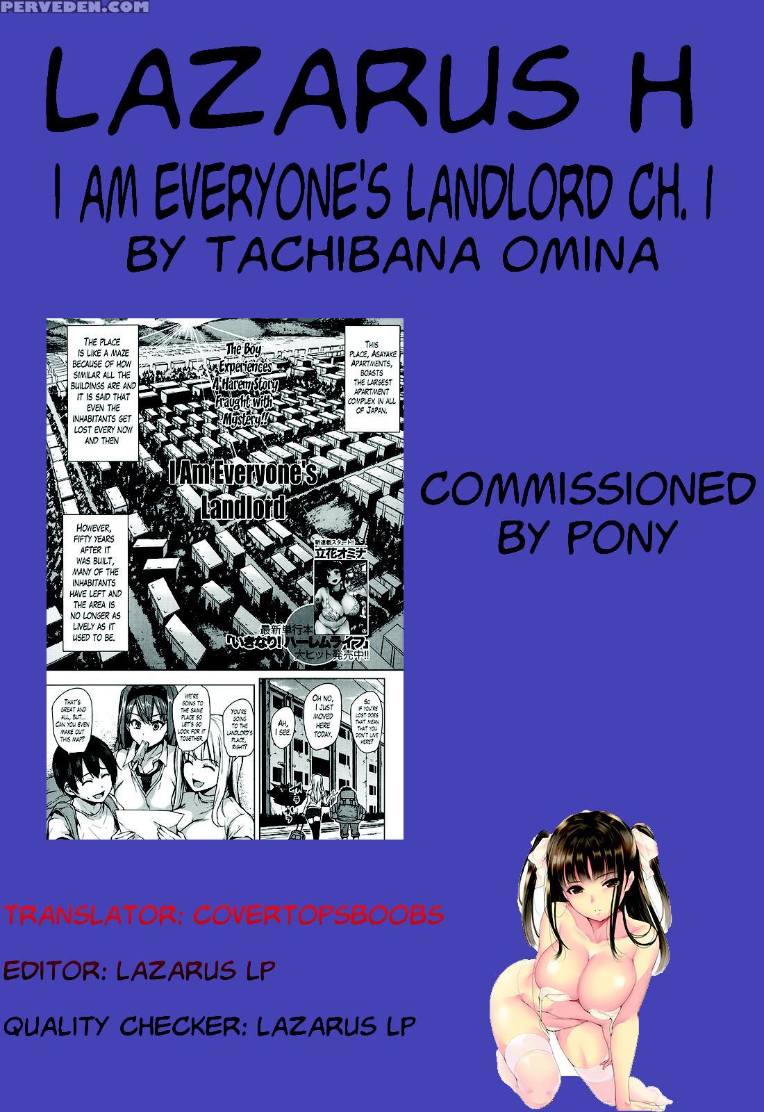[tachibana Omina] Boku Wa Minna No Kanrinin | I Am Everyone's Landlord [english] [lazarus H] 1