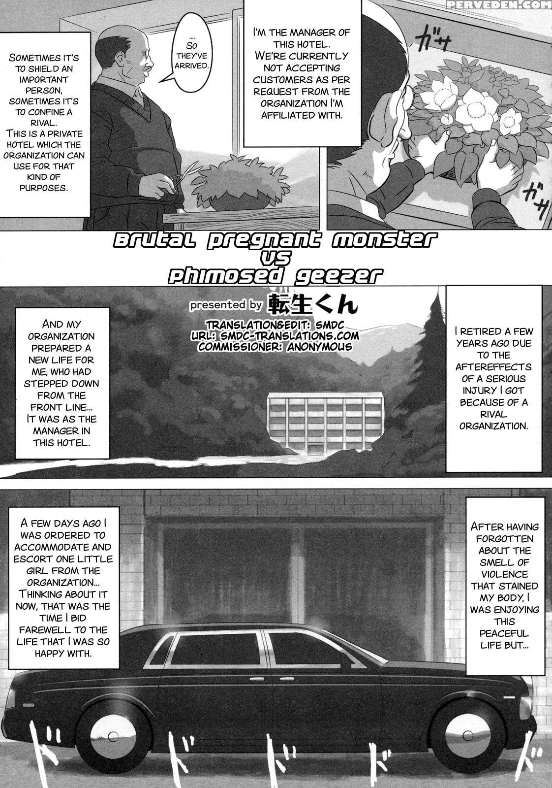 [tensei-kun] Kyoubou Ninshin Monster Vs Houkei Chuunen | Brutal Pregnant Monster Vs Phimosed Geezer (momopan 15) [english] [smdc] 1