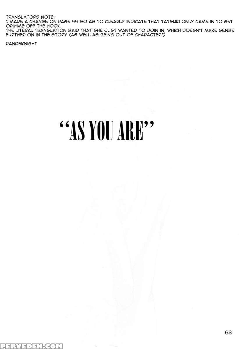 As You Are 1