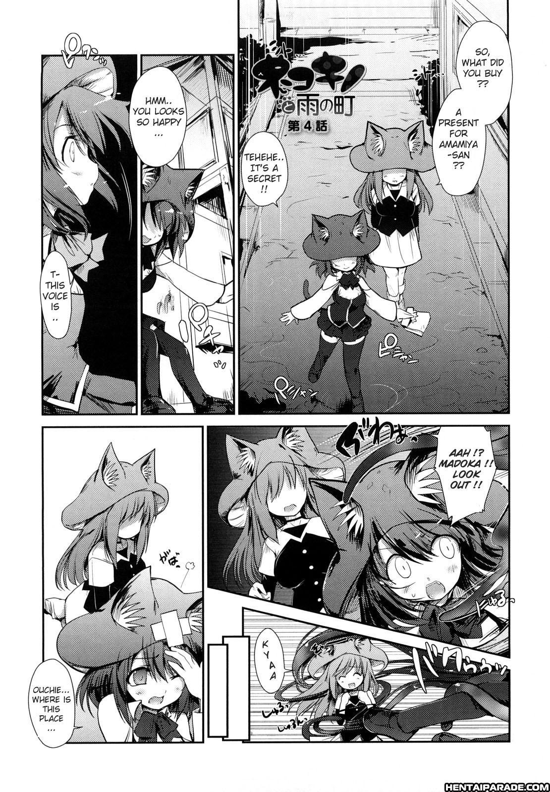 Cat Mushroom Girl And Town Of Rain 4