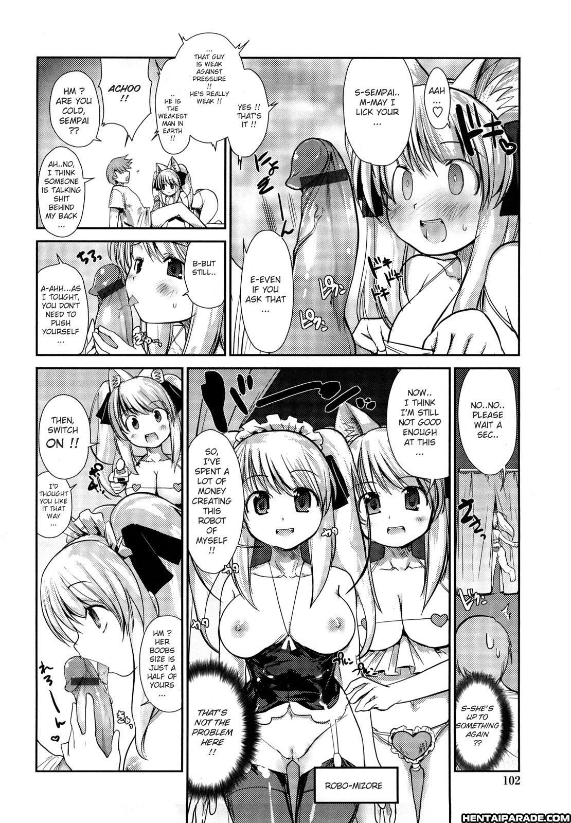 Cat Mushroom Girl And Town Of Rain 5